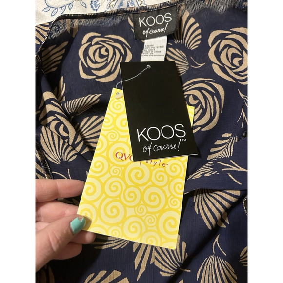 Koos Of Course Navy Blouse Top - Picture 5 of 5
